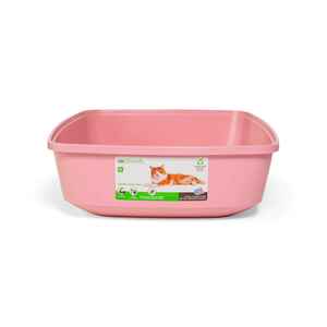 Sophresh Arenero Bandeja Simple Color Rosa para Gato, X-Grande