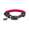 Bond & Co Collar para Perro Trenzado Negro con Rojo, Grande 45 cm