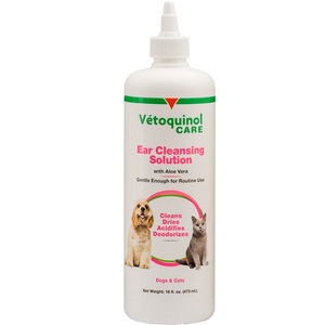 Vétoquinol Solución de Limpieza Ótica para Perro y Gato, 120 ml