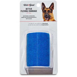 Well & Good Venda Amarga Flexible Autoadhesiva para Perro, 7.6 cm